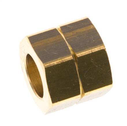 9mm (G1/4'' LH) Tuerca de Unión de Latón L15.5mm [5 Piezas]