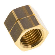 9mm (G1/4'' LH) Tuerca de Unión de Latón L15.5mm [5 Piezas]