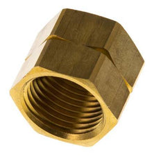 Tuerca de unión de latón de 6/9/13mm (G1/2'' LH) L20.5mm [2 Piezas]