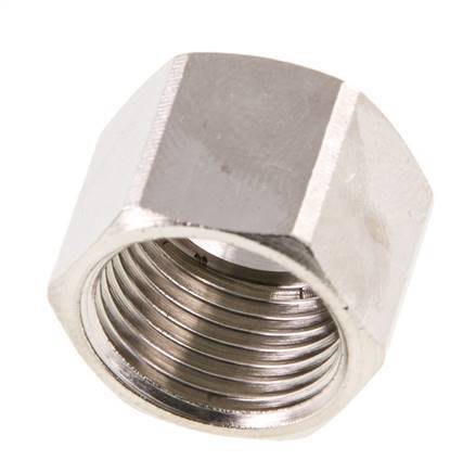 4/6/9mm (G3/8'') Nickel-plated Brass Union Nut L14.5mm [5 Pieces]