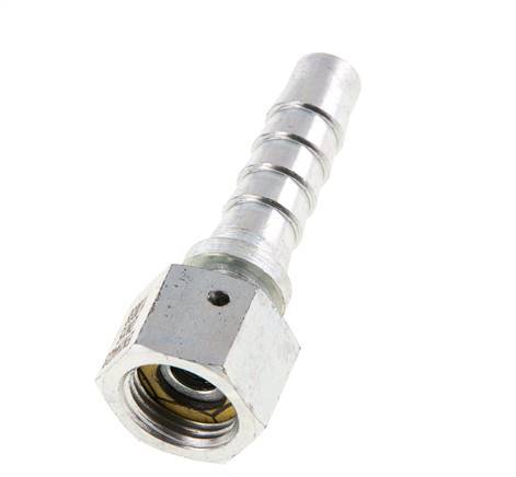 13x25 mm y G1/2'' pilar de manguera de acero galvanizado con tuerca de unión DIN EN 14423 / DIN 2826