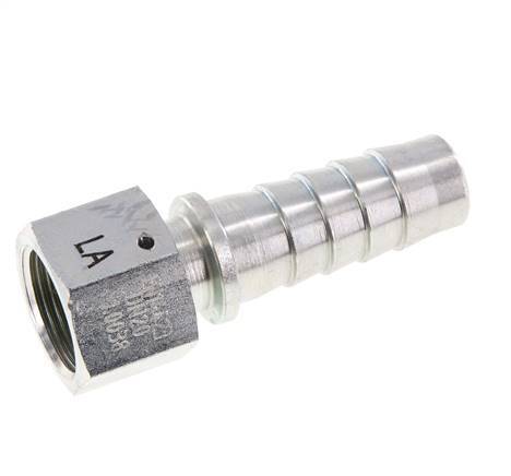 19x33 mm y G3/4'' pilar de manguera de acero galvanizado con tuerca de unión DIN EN 14423 / DIN 2826