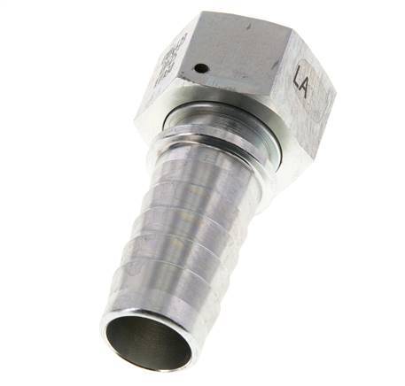 25x40 mm y G1'' pilar de manguera de acero galvanizado con tuerca de unión DIN EN 14423 / DIN 2826