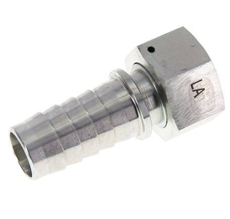 25x40 mm y G1'' pilar de manguera de acero galvanizado con tuerca de unión DIN EN 14423 / DIN 2826
