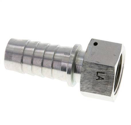 25x40 mm y G1'' pilar de manguera de acero galvanizado con tuerca de unión DIN EN 14423 / DIN 2826