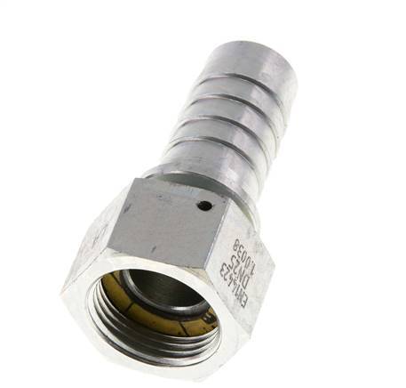25x40 mm y G1'' pilar de manguera de acero galvanizado con tuerca de unión DIN EN 14423 / DIN 2826