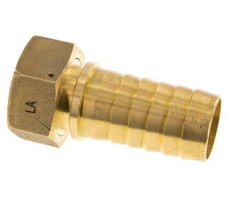 38x54 mm y G1-1/2'' Pilar de latón para manguera con tuerca de unión DIN EN 14423 / DIN 2826