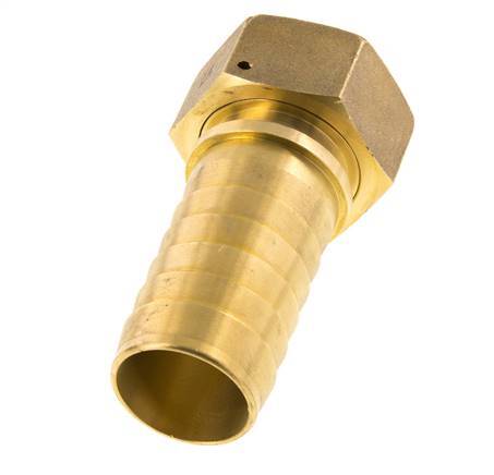 38x54 mm y G1-1/2'' Pilar de latón para manguera con tuerca de unión DIN EN 14423 / DIN 2826