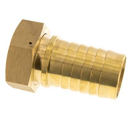 Pilar de latón de 50x68 mm y G2'' con tuerca de unión DIN EN 14423 / DIN 2826
