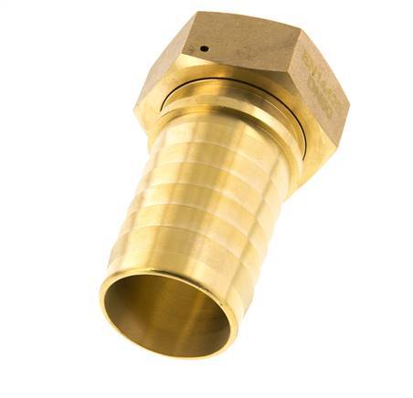Pilar de latón de 50x68 mm y G2'' con tuerca de unión DIN EN 14423 / DIN 2826