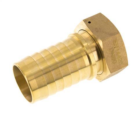 Pilar de latón de 50x68 mm y G2'' con tuerca de unión DIN EN 14423 / DIN 2826
