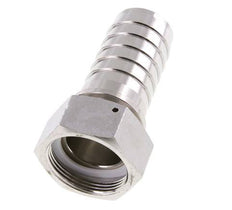 38x54 mm y G1-1/2'' Pilar de manguera de acero inoxidable 1.4301 con tuerca de unión DIN EN 14423 / DIN 2826