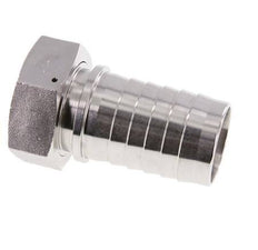 Pilar de manguera de acero inoxidable 1.4301 de 50x68 mm y G2'' con tuerca de unión DIN EN 14423 / DIN 2826
