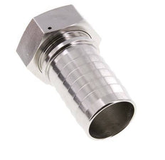 Pilar de manguera de acero inoxidable 1.4301 de 50x68 mm y G2'' con tuerca de unión DIN EN 14423 / DIN 2826