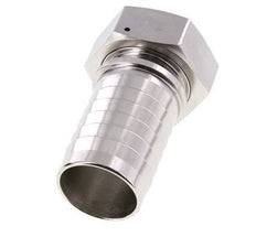 Pilar de manguera de acero inoxidable 1.4301 de 50x68 mm y G2'' con tuerca de unión DIN EN 14423 / DIN 2826