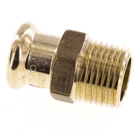 Press Fitting - 15mm Hembra & R 1/2'' Macho - Aleación de cobre