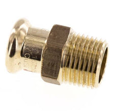 Press Fitting - 15mm Hembra & R 1/2'' Macho - Aleación de cobre