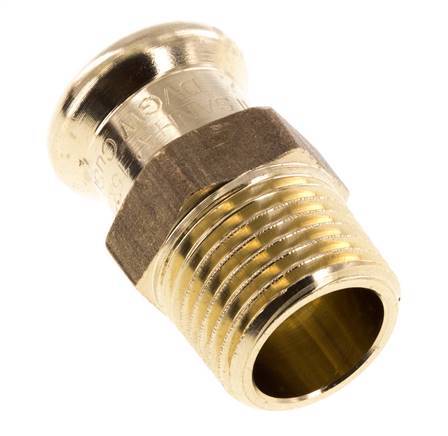 Press Fitting - 15mm Hembra & R 1/2'' Macho - Aleación de cobre