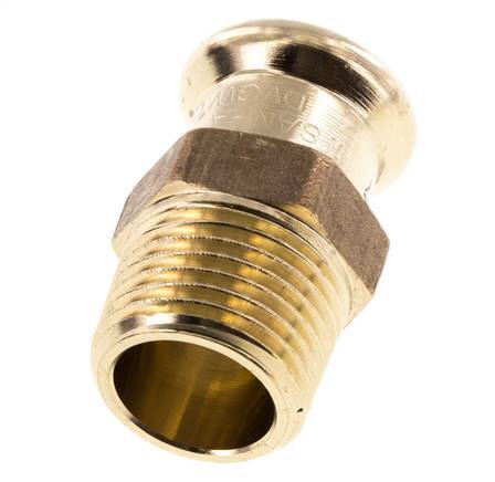 Press Fitting - 15mm Hembra & R 1/2'' Macho - Aleación de cobre