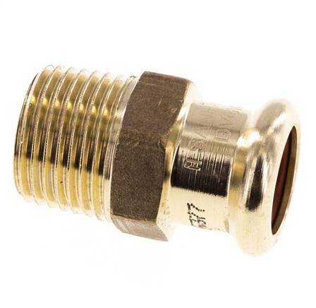 Press Fitting - 15mm Hembra & R 1/2'' Macho - Aleación de cobre