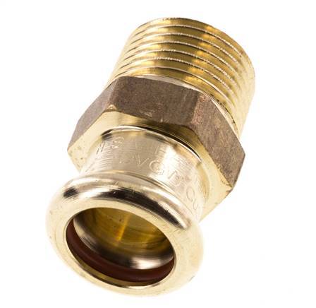 Press Fitting - 15mm Hembra & R 1/2'' Macho - Aleación de cobre