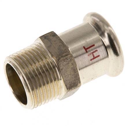 Racor a presión - 22 mm hembra y R 3/4'' macho - Aleación de cobre