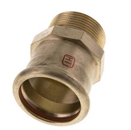 Racor a presión - 42 mm hembra y R 1-1/4'' macho - Aleación de cobre