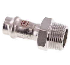 Racor a presión - 15 mm hembra y R 3/4'' macho - Acero inoxidable