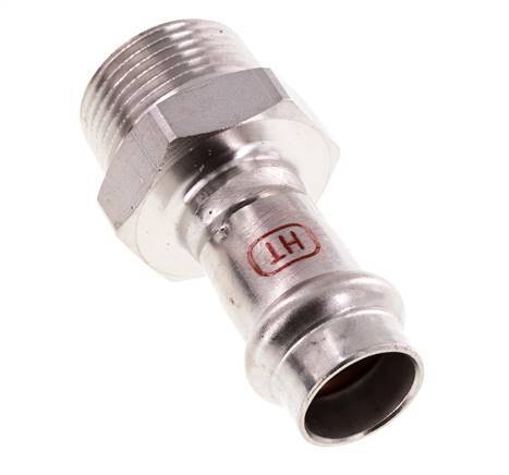 Racor a presión - 15 mm hembra y R 3/4'' macho - Acero inoxidable
