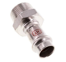 Racor a presión - 15 mm hembra y R 3/4'' macho - Acero inoxidable