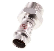 Racor a presión - 15 mm hembra y R 3/4'' macho - Acero inoxidable