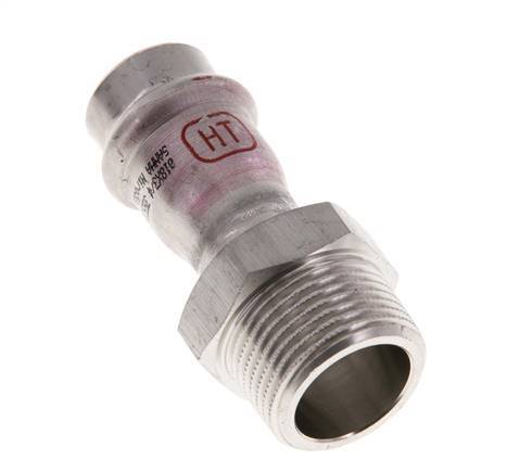 Racor a presión - 18 mm hembra y R 3/4'' macho - Acero inoxidable