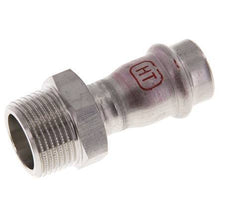 Racor a presión - 18 mm hembra y R 3/4'' macho - Acero inoxidable