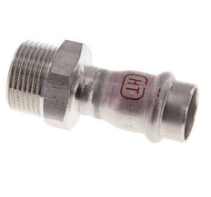 Racor a presión - 18 mm hembra y R 3/4'' macho - Acero inoxidable