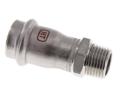 Racor a presión - 22 mm hembra y R 1/2'' macho - Acero inoxidable