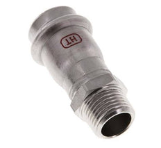 Racor a presión - 22 mm hembra y R 1/2'' macho - Acero inoxidable