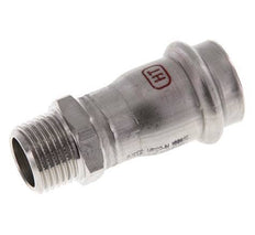 Racor a presión - 22 mm hembra y R 1/2'' macho - Acero inoxidable