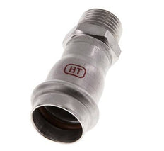 Racor a presión - 22 mm hembra y R 1/2'' macho - Acero inoxidable