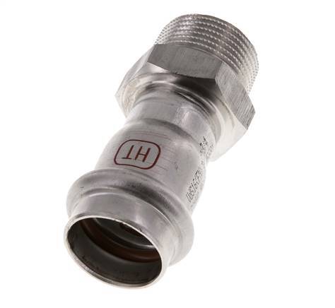 Racor a presión - 22 mm hembra y R 3/4'' macho - Acero inoxidable
