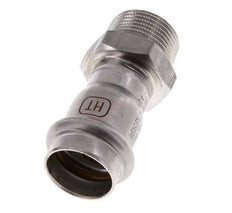 Racor a presión - 22 mm hembra y R 3/4'' macho - Acero inoxidable