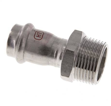 Racor a presión - 22 mm hembra y R 1'' macho - Acero inoxidable