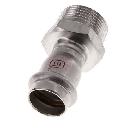 Racor a presión - 22 mm hembra y R 1'' macho - Acero inoxidable