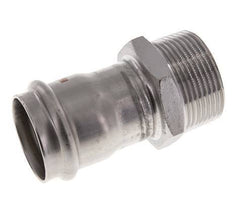 Racor a presión - 35 mm hembra y R 1-1/4'' macho - Acero inoxidable