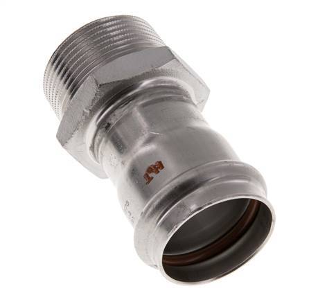 Racor a presión - 35 mm hembra y R 1-1/4'' macho - Acero inoxidable