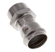 Racor a presión - 35 mm hembra y R 1-1/4'' macho - Acero inoxidable