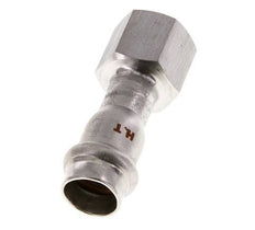 Press Fitting - 15mm Hembra & Rp 1/2'' Hembra - Acero Inoxidable