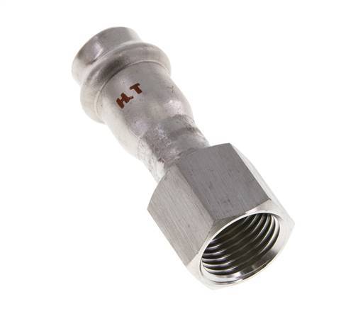 Press Fitting - 15mm Hembra & Rp 1/2'' Hembra - Acero Inoxidable