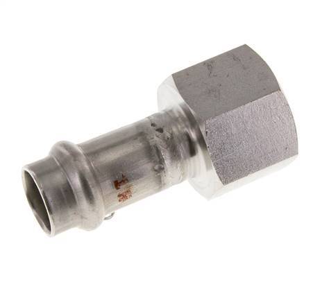 Press Fitting - 15mm Hembra & Rp 3/4'' Hembra - Acero Inoxidable
