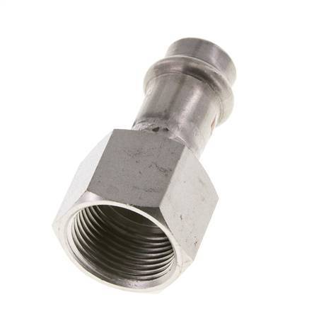 Press Fitting - 15mm Hembra & Rp 3/4'' Hembra - Acero Inoxidable