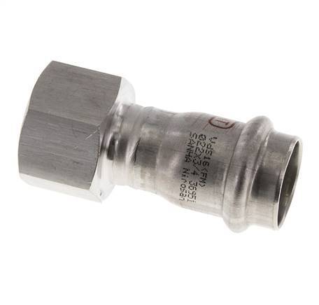 Press Fitting - 22mm Hembra & Rp 3/4'' Hembra - Acero Inoxidable